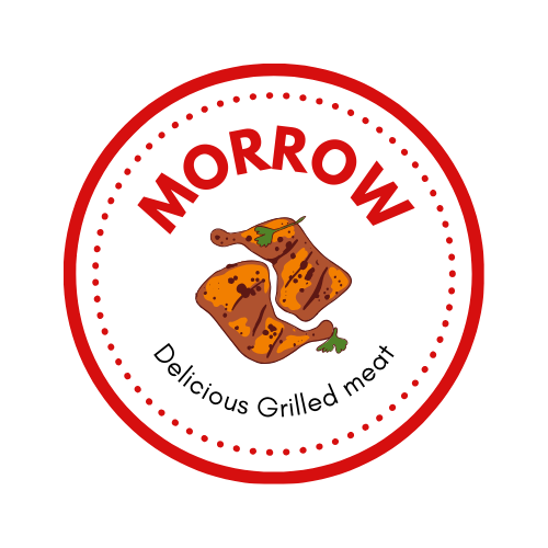 Brown Orange Simple Illustrative Fried Chicken Logo